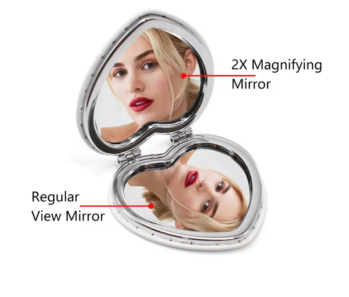Sacred Beauty — Heart Compact Mirror