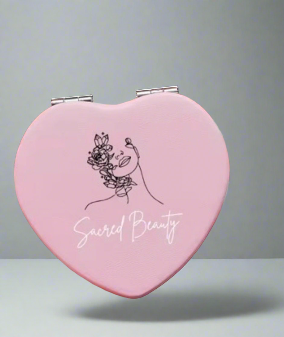 Sacred Beauty — Heart Compact Mirror