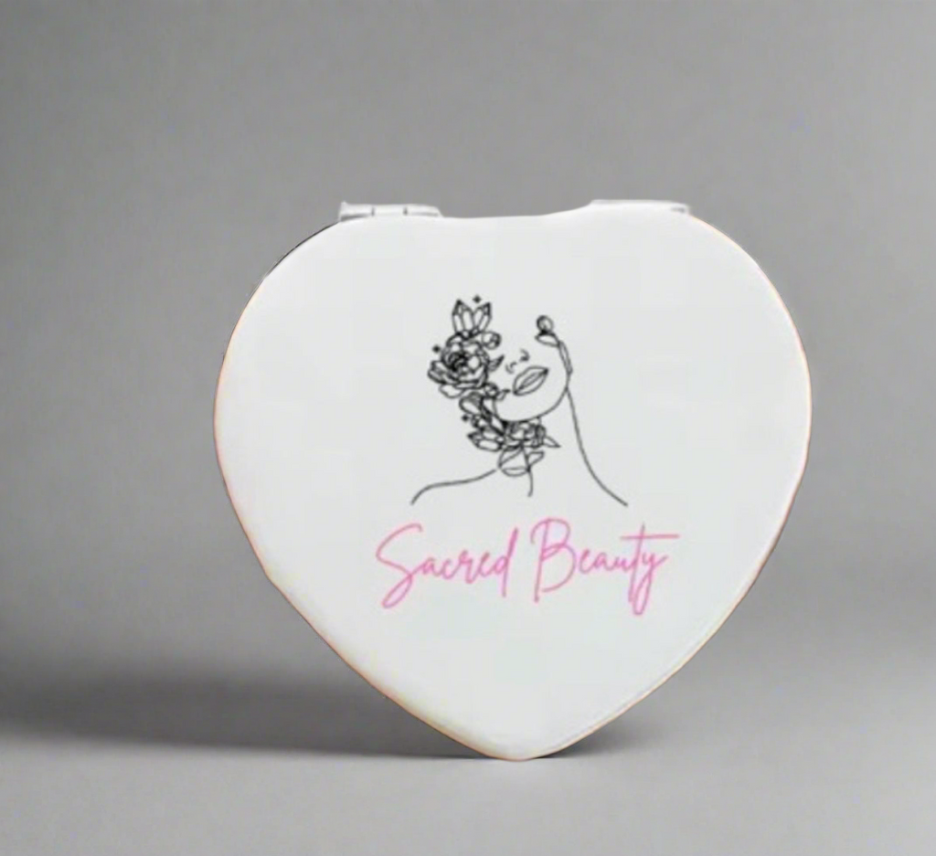 Sacred Beauty — Heart Compact Mirror