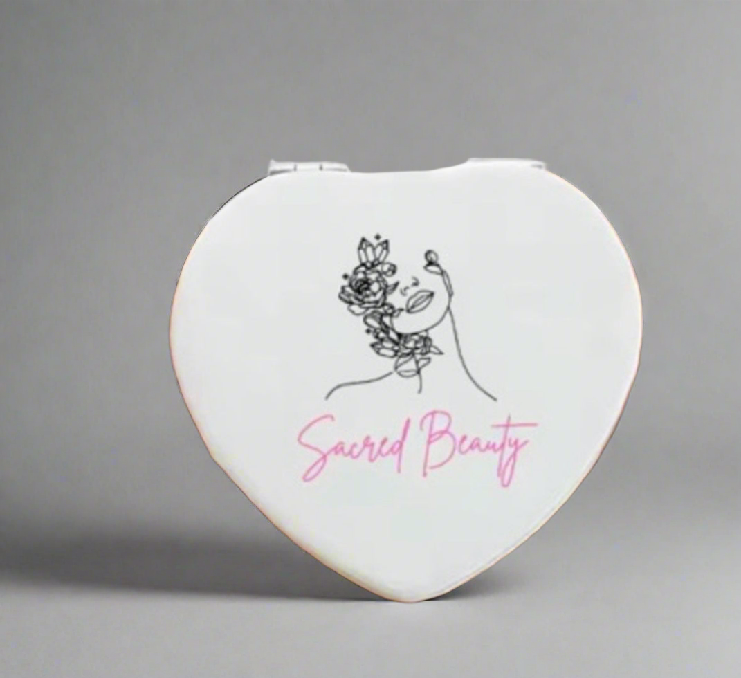 Sacred Beauty — Heart Compact Mirror